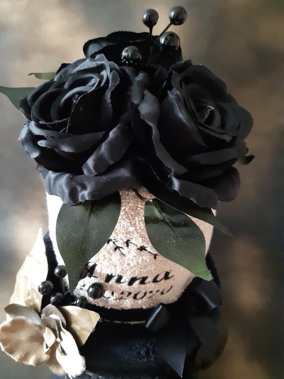 czarny ręcznik na prezent haftyok.pl