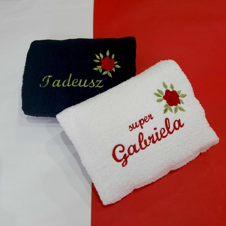 ręczniki do dziadków z imionami haftyok.pl