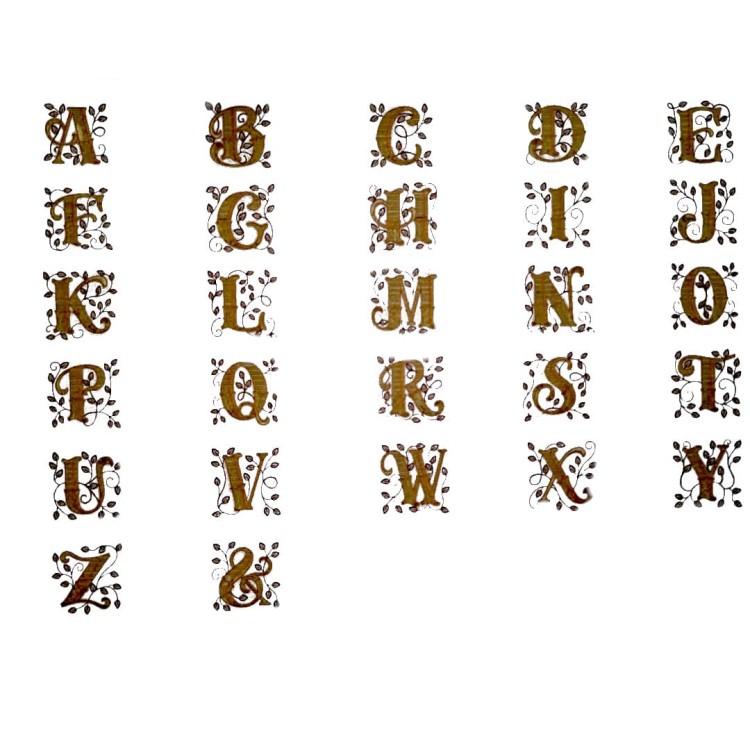 monogramy do wyboru haftowania