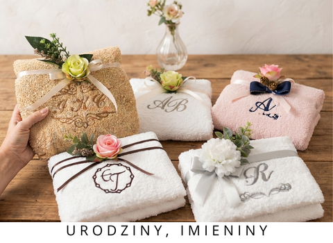 ręczniki z imieniem prezent urodzinowy