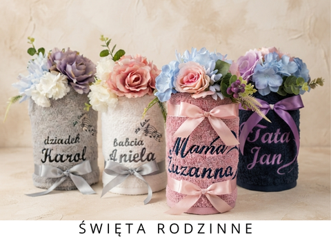 torty z personalizowanych ręczników na prezent