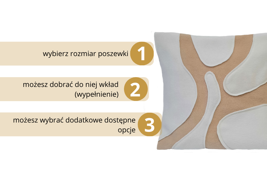 poduszka dekoracyjna beżowa floresy haftyok.pl
