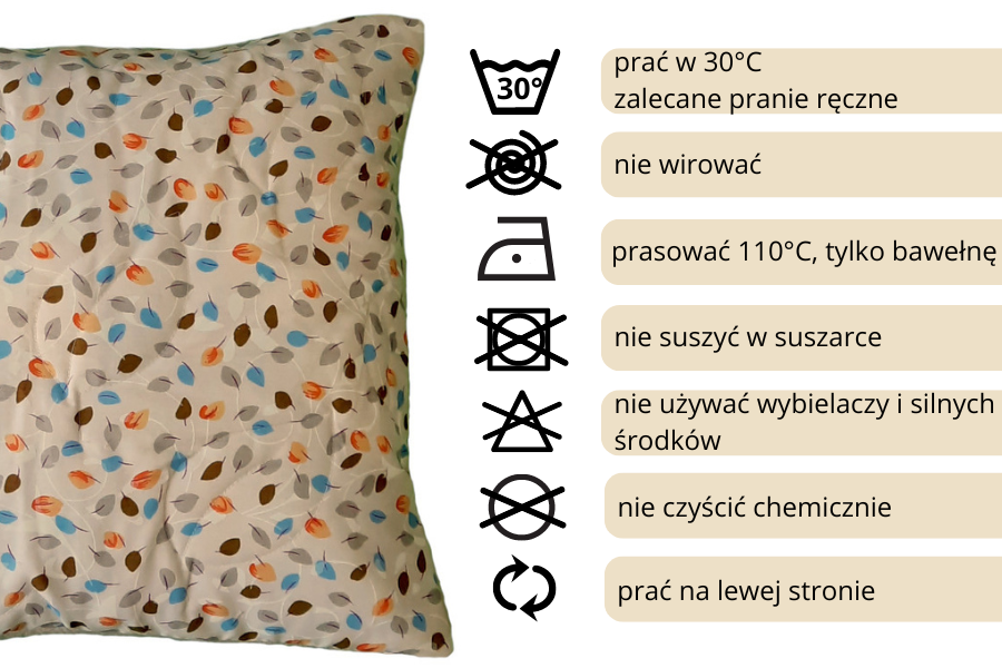 poduszka dekoracyjna małe liście