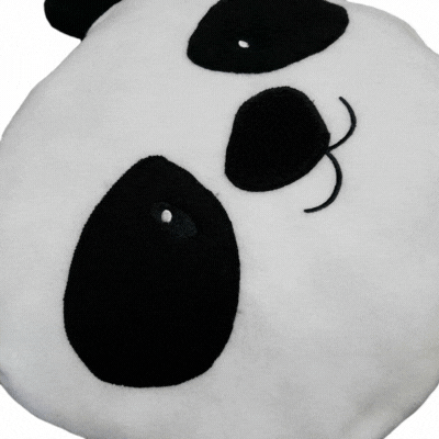 poduszka dekoracyjna dla dziecka PANDA z imieniem haftyok.pl