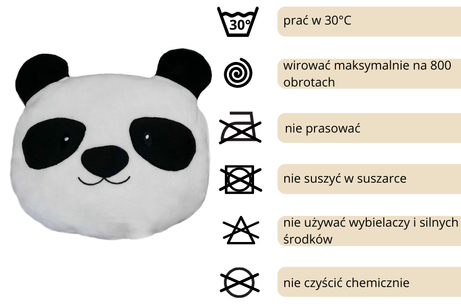 poduszka dekoracyjna panda
