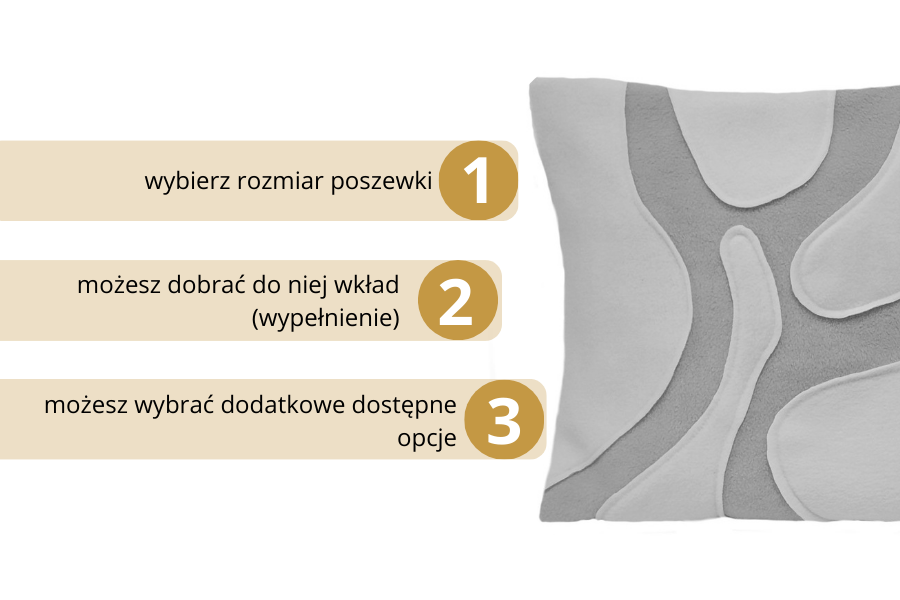 poduszka dekoracyjna szara floresy haftyok.pl