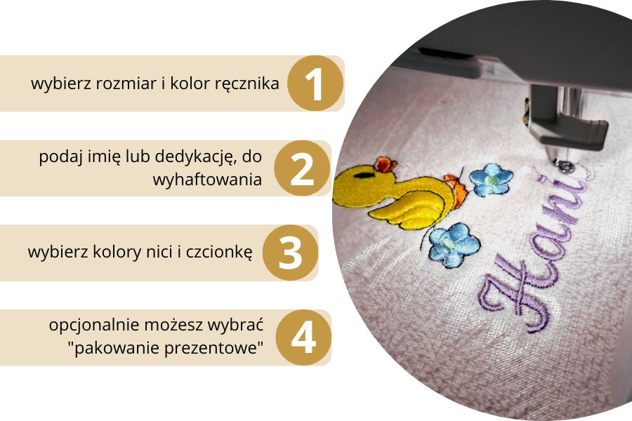 prezent na zamówienie ręcznik z hatem